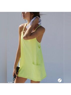 FP Movement by Free People Hot Shot Mini Dress NWT Sour Citrus